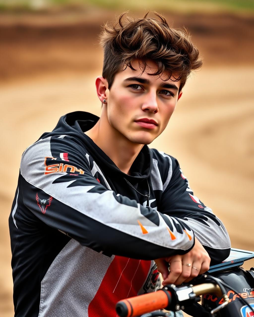 Ritratto di Cristian Amodeo, Pilota motocross